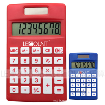 8 chiffres Calculatrice de poche à double puissance avec diverses couleurs en option (LC331)